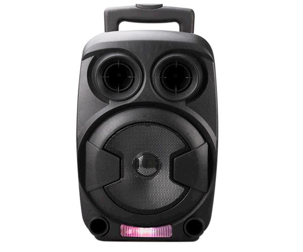 Altavoz Bluetooth Trolley Karaoke Ft712 Luz Led / 12w / Fm / Usb / Sd / Aux / Mic / Negro Mtk