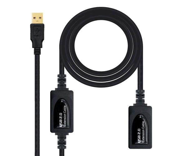 Cable Usb Amplificador Activo Usb 2.0 A/m 10 Metros / Nanocable 10.01.0212