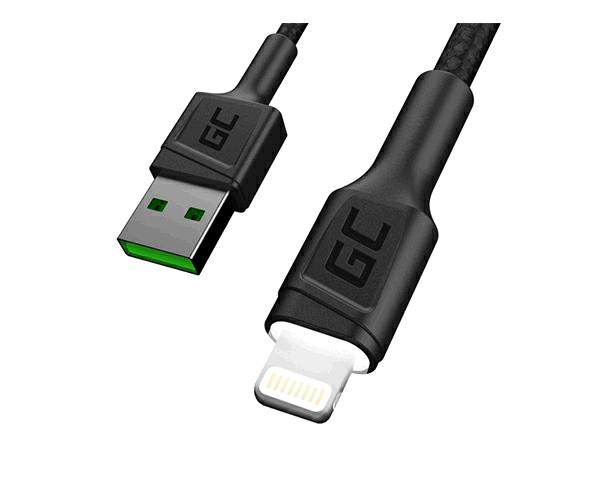 Cable Datos Usb 2.0 A Lightning (iphone/ipad) Led Blanco 1.2m Greencell Kabgc05