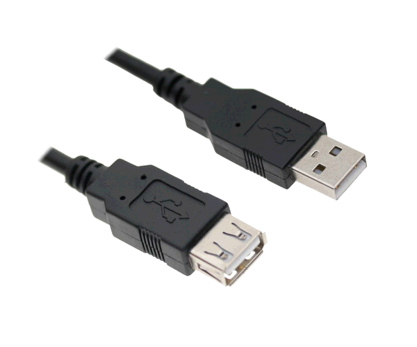 Cable Prolongador Usb 2.0  M/h  3m  10.01.0204-bk