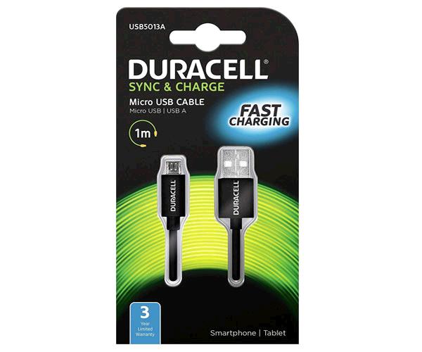 Cable Usb A Micro Usb Duracell / 1m / Negro / Usb5013a